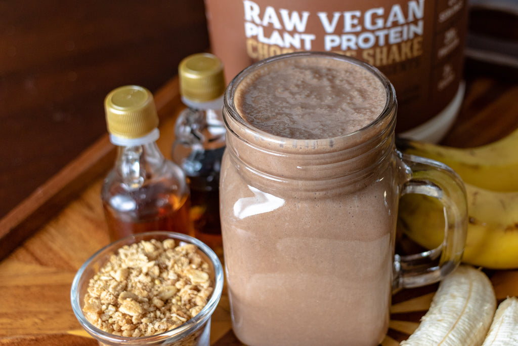 Raw Vegan Chocolate Maple Protein Shake