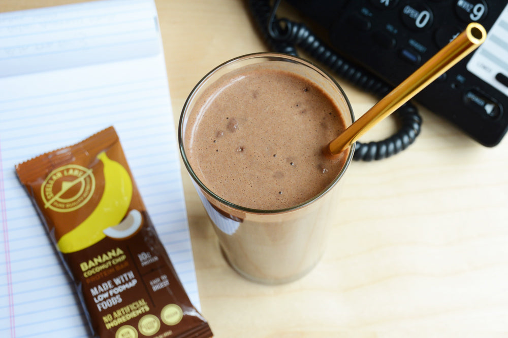 Whey Chocolate Peanut Butter Banana Smoothie