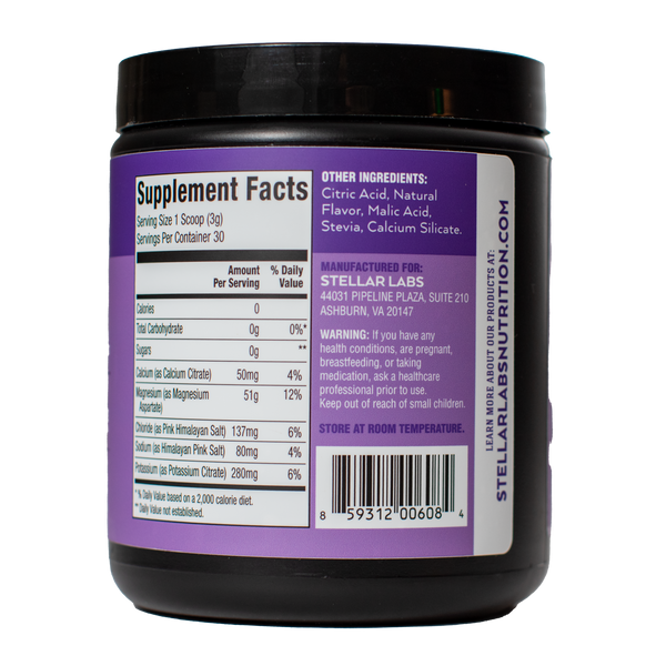 Grape Electrolyte Powder Stellar Labs®