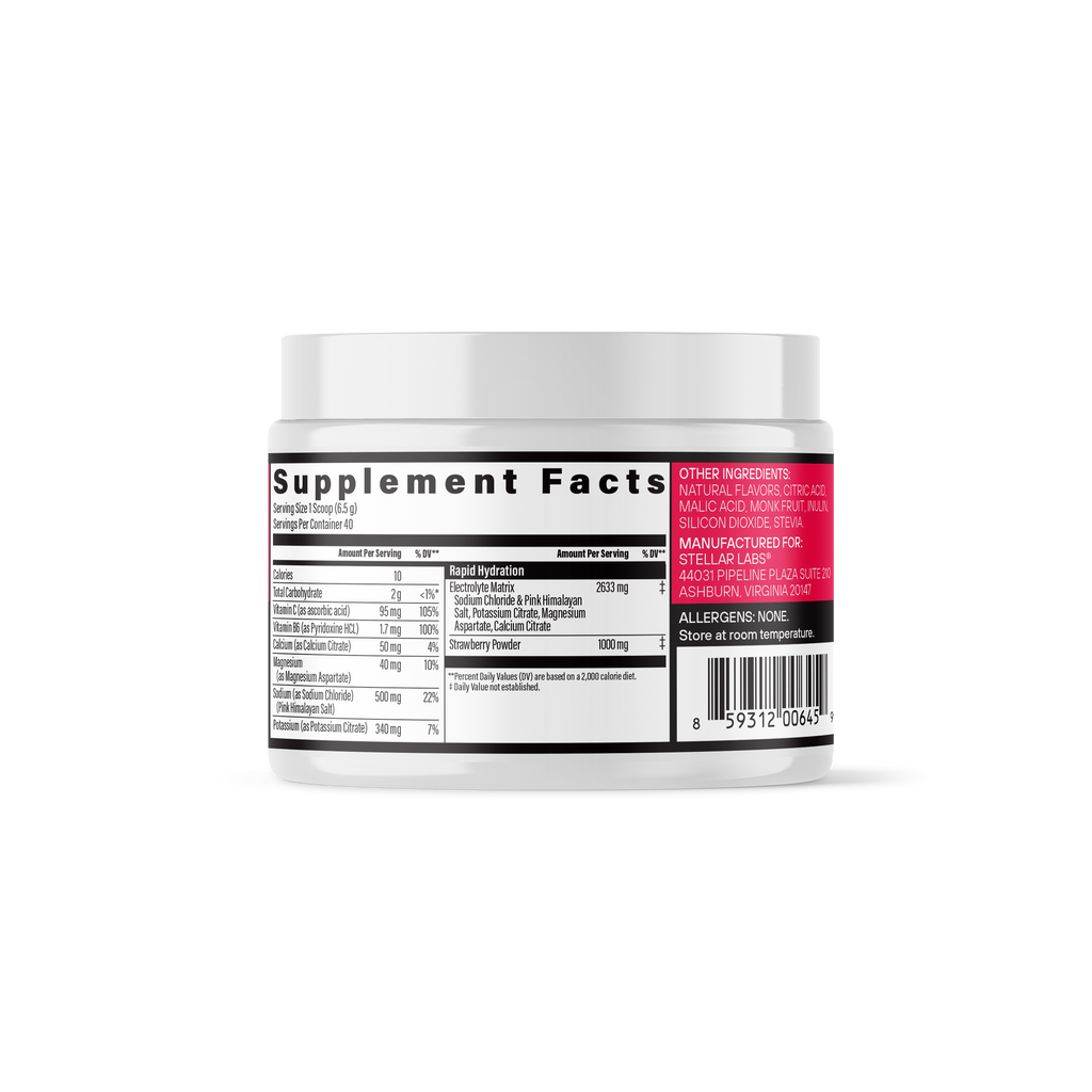 Strawberry Electrolyte Powder