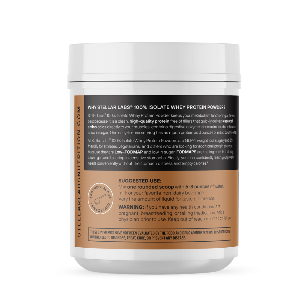 100% Isolate Whey Protein Shake Cappuccino 1lb