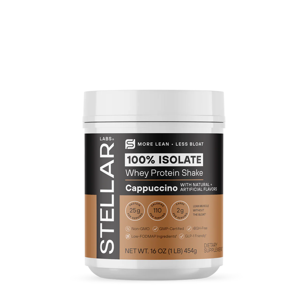 100% Isolate Whey Protein Shake Cappuccino 1lb