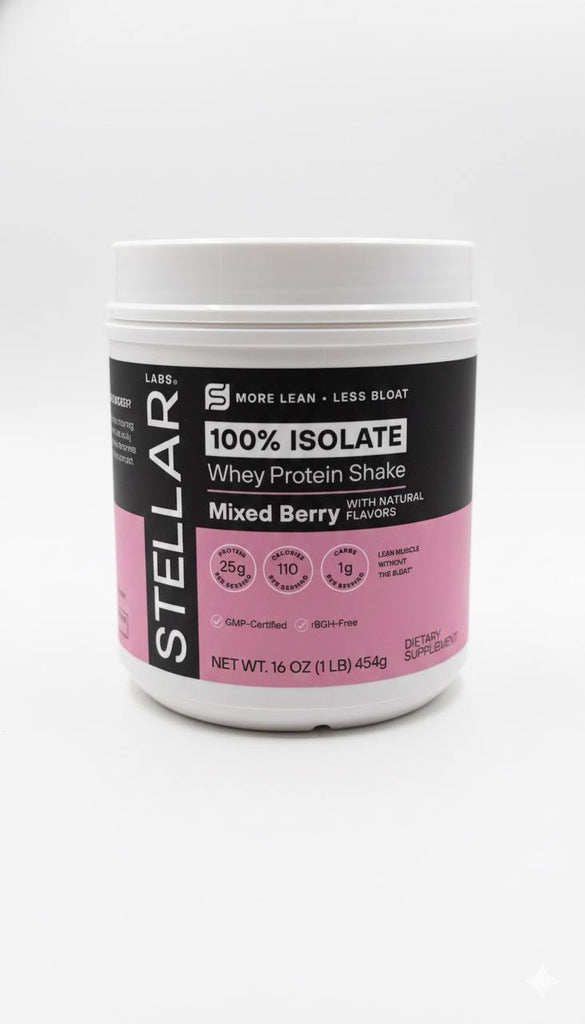 100% Isolate Whey Protein Shake Mixed Berry